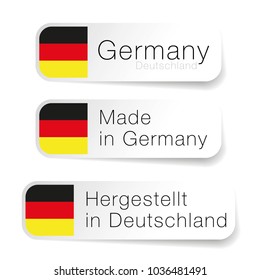 Made in Germany label with German translation