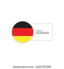 Made In Germany Label Icon Vector Design.