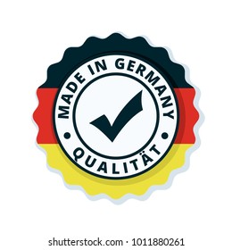 Made in Germany label illustration