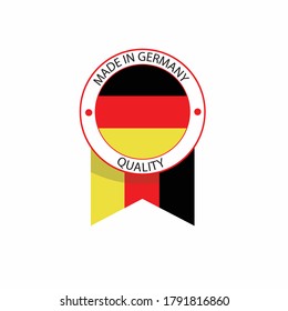 Made in Germany label illustration