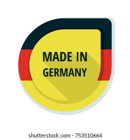 Made in Germany label illustration
