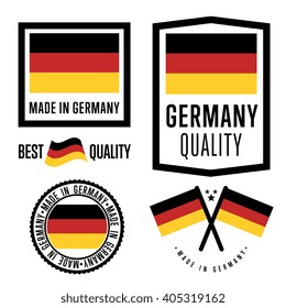 Made in Germany label set