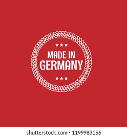 made in germany logo badge. vintage stamp.