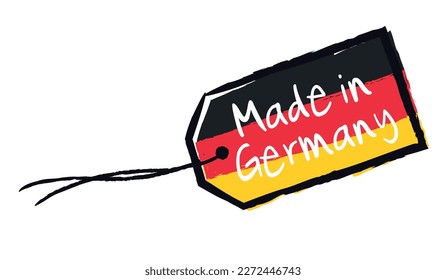 Hecho en Alemania con bandera