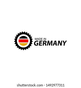 Made in Germany product label stamp design template