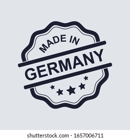 Made in Germany rubber stamp, label vector design