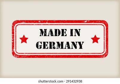 Made in Germany rubber stamp.Vector illustration.