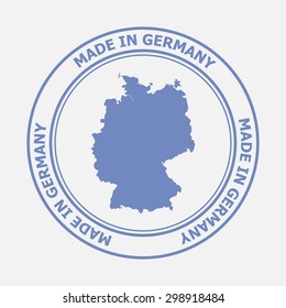 Made in Germany seal. Sign of production. Vector illustration EPS8