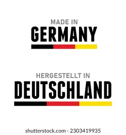 Made in Germany sign stamp