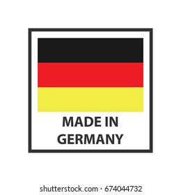 Made in Germany sign. Vector illustration.