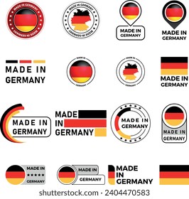 made in Germany - signs, buttons, label