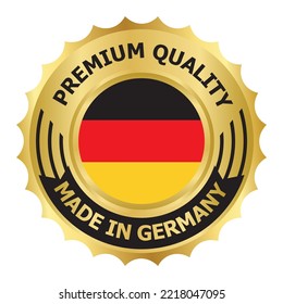 Made In Germany Stamp icon design, Premium Quality.