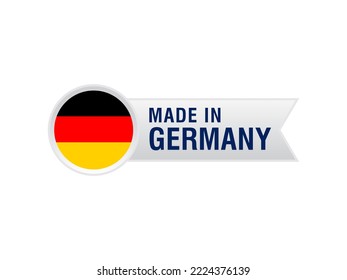 Made In germany stamp sticker label vector design