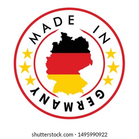 Made in Germany stamp. vector