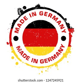 Made in Germany Stamp. Vector Illustration Sign.