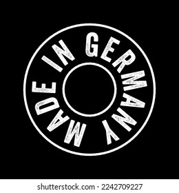 Aus Deutschland stammender Text-Emblem-Stempel, Concept-Hintergrund