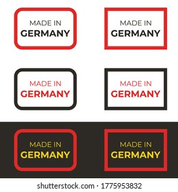 Made in Germany text vector design illustration for business product