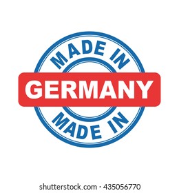 Made in Germany. Vector emblem flat