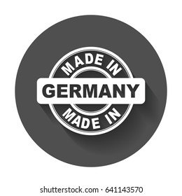 Made in Germany. Vector emblem flat