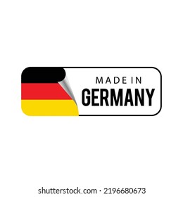 Made in Germany. vector illustration for label, sticker, logo, icon, seal, emblem, and other business product