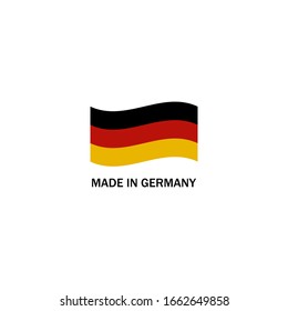 hecho en Alemania, ilustración vectorial sobre fondo blanco