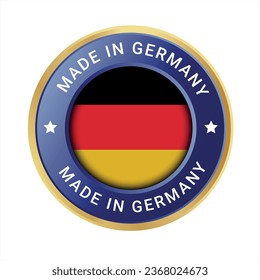 Made in Germany vector logo, icon, symbol and badges. Vector Germany logo