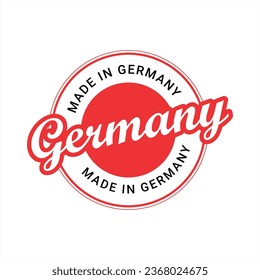 Fabricado en Alemania logotipo vectorial, icono, símbolo y distintivos. Logo de Vector Alemania