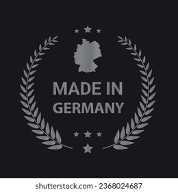 Made in Germany vector logo, icon, symbol and badges. Vector Germany logo