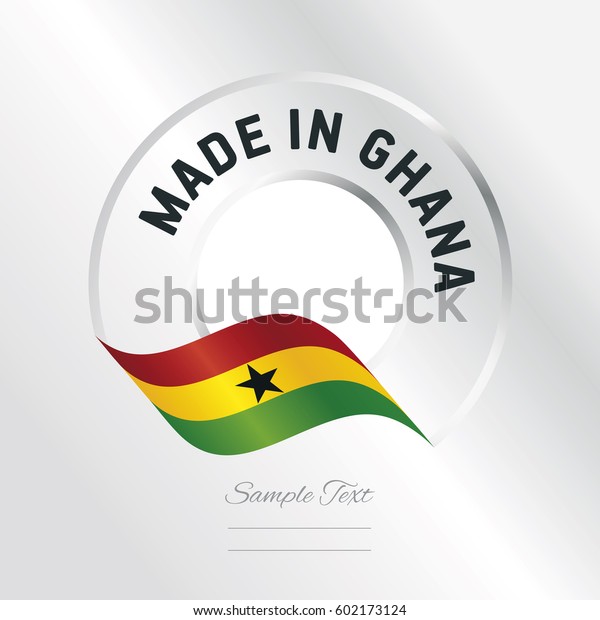 Made Ghana Transparent Logo Icon Silver Stock Vector (Royalty Free ...