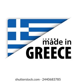 Made in Greece graphic and label. Element of impact for the use you want to make of it.