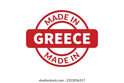 Made In Greece Rubber Stamp