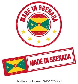 Made in Grenada Stamp Sign Grunge Style