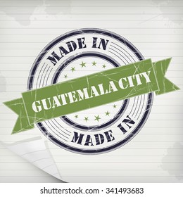 Made in Guatemala City vector rubber stamp on grunge paper