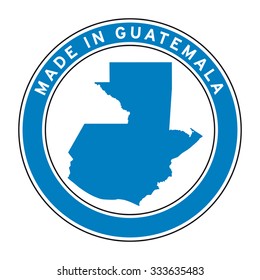Made in Guatemala vector logo sticker button