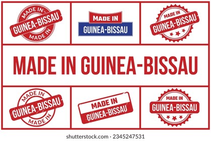 Made In Guinea Bissau Rubber Stamp Set