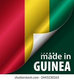 Made in Guinea graphic and label. Element of impact for the use you want to make of it.