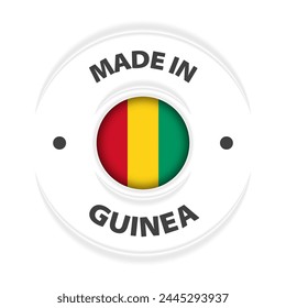 Made in Guinea graphic and label. Element of impact for the use you want to make of it.