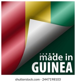 Made in Guinea graphic and label. Element of impact for the use you want to make of it.