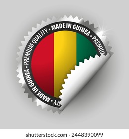 Made in Guinea graphic and label. Element of impact for the use you want to make of it.