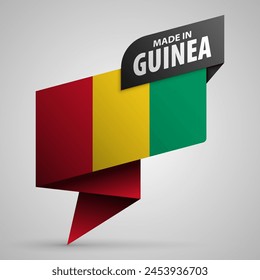 Hecho en Guinea gráfico y etiqueta. Elemento de impacto para el uso que quieres hacer de él.