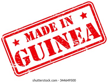 Made in Guinea Rubber Stamp