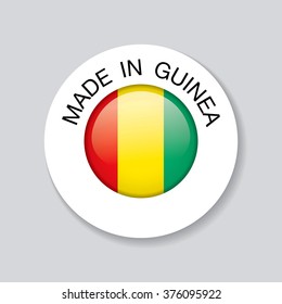 made in guinea. template icon design