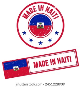 Made in Haiti Stamp Sign Grunge Style