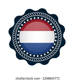 made in holland badge. Made in holland button
