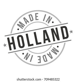 Made In Holland Stamp Logo Icon Symbol Design. Seal Badge Vectonr National Product.