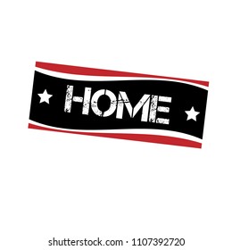 Made in Home.grunge rubber stamp with word Home soon inside,vector illustration. can be used as illustration for t-shirt