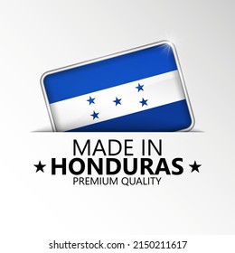 Made in Honduras graphic and label. Element of impact for the use you want to make of it.