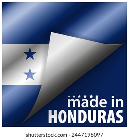 Made in Honduras graphic and label. Element of impact for the use you want to make of it.