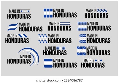 Made in Honduras graphic and label set. Element of impact for the use you want to make of it.