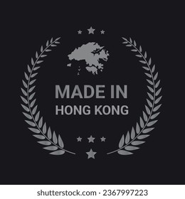 Made in Hong Kong vector logo, icon and badges